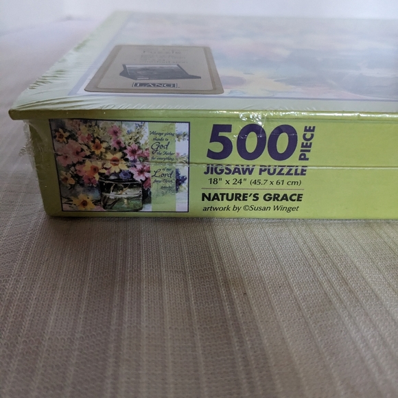 Nature's Grace Jigsaw puzzle easel style pop up cover 500 pieces Lang Religious - Picture 3 of 5